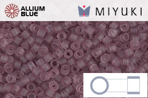 MIYUKI Delica® Seed Beads (DB0765) 11/0 Round - Matte Transparent Smoky Amethyst - Click Image to Close
