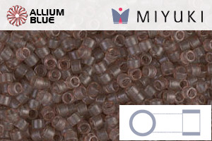 MIYUKI Delica® Seed Beads (DB0772) 11/0 Round - Dyed Semi-matte Transparent Cinnamon