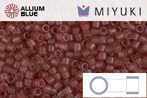 MIYUKI Delica® Seed Beads (DB0773) 11/0 Round - Dyed Semi-matte Transparent Berry