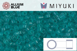 MIYUKI Delica® Seed Beads (DB0786) 11/0 Round - Dyed Semi-matte Transparent Teal