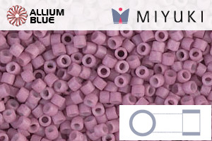 MIYUKI Delica® Seed Beads (DB0800) 11/0 Round - Dyed Semi-matte Opaque Antique Rose
