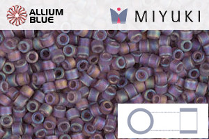 MIYUKI Delica® Seed Beads (DB0869) 11/0 Round - Matte Transparent Mauve AB - Haga Click en la Imagen para Cerrar