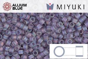MIYUKI Delica® Seed Beads (DB0870) 11/0 Round - Matte Transparent Light Amethyst - 關閉視窗 >> 可點擊圖片