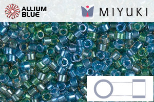 MIYUKI Delica® Seed Beads (DB0985) 11/0 Round - Sparkling Lined Caribbean Mix