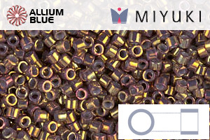 MIYUKI Delica® Seed Beads (DB1010) 11/0 Round - Metallic Earth Batik Luster - 關閉視窗 >> 可點擊圖片