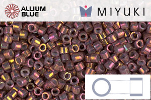 MIYUKI Delica® Seed Beads (DB1013) 11/0 Round - Metallic Teaberry Luster