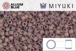 MIYUKI Delica® Seed Beads (DB1061) 11/0 Round - Matte Metallic Dusky Clay AB