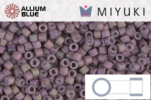 MIYUKI Delica® Seed Beads (DB1064) 11/0 Round - Matte Metallic Orchid AB