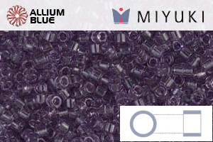 MIYUKI Delica® Seed Beads (DB1105) 11/0 Round - Transparent Light Amethyst
