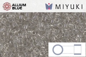 MIYUKI Delica® Seed Beads (DB1111) 11/0 Round - Transparent Gray Mist