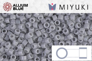 MIYUKI Delica® Seed Beads (DB1139) 11/0 Round - Opaque Ghost Gray
