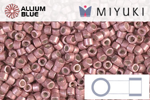 MIYUKI Delica® Seed Beads (DB1156) 11/0 Round - Galvanized SF Pink Blush - 關閉視窗 >> 可點擊圖片