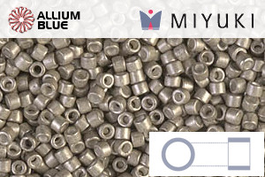 MIYUKI Delica® Seed Beads (DB1159) 11/0 Round - Galvanized SF Pewter