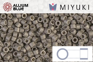 MIYUKI Delica® Seed Beads (DB1169) 11/0 Round - Galvanized Matte Pewter
