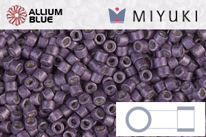 MIYUKI Delica® Seed Beads (DB1174) 11/0 Round - Galvanized Matte Eggplant - Click Image to Close
