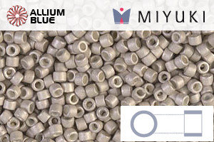 MIYUKI Delica® Seed Beads (DB1176) 11/0 Round - Galvanized Matte Ash Gray