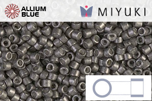 MIYUKI Delica® Seed Beads (DB1186) 11/0 Round - Galvanized SF Graphite - 關閉視窗 >> 可點擊圖片
