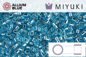 MIYUKI Delica® Seed Beads (DB1209) 11/0 Round - Silver Lined Ocean Blue - Click Image to Close