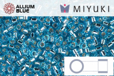 MIYUKI Delica® Seed Beads (DB2165) 11/0 Round - Duracoat Silver Lined Dark Sea