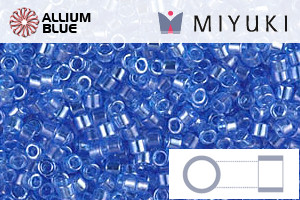 MIYUKI Delica® Seed Beads (DB1230) 11/0 Round - Transparent Azure Luster