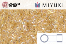 MIYUKI Delica® Seed Beads (DB1888) 11/0 Round - Transparent Chartreuse Luster
