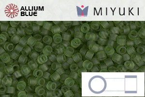 MIYUKI Delica® Seed Beads (DB1267) 11/0 Round - Matte Transparent Olive - Haga Click en la Imagen para Cerrar