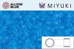 MIYUKI Delica® Seed Beads (DB1269) 11/0 Round - Matte Transparent Ocean Blue