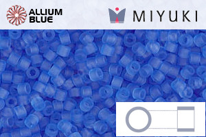 MIYUKI Delica® Seed Beads (DB1270) 11/0 Round - Matte Transparent Azure