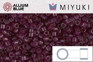 MIYUKI Delica® Seed Beads (DB1312) 11/0 Round - Dyed Transparent Wine