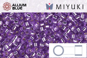MIYUKI Delica® Seed Beads (DB1343) 11/0 Round - Dyed Silver Lined Lilac