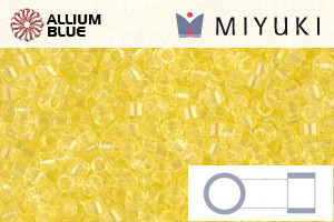 MIYUKI Delica® Seed Beads (DB1401) 11/0 Round - Transparent Pale Yellow