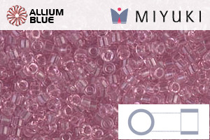 MIYUKI Delica® Seed Beads (DB1403) 11/0 Round - Transparent Pale Orchid