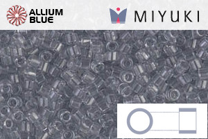 MIYUKI Delica® Seed Beads (DB1406) 11/0 Round - Transparent Pale Gray - Click Image to Close