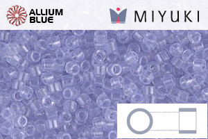 MIYUKI Delica® Seed Beads (DB1407) 11/0 Round - Transparent Pale Amethyst - Click Image to Close