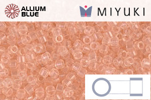 MIYUKI Delica® Seed Beads (DB1410) 11/0 Round - Transparent Pale Peach - 關閉視窗 >> 可點擊圖片