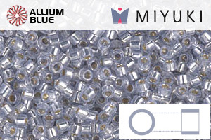 MIYUKI Delica® Seed Beads (DB1435) 11/0 Round - Silverlined Pale Amethyst - 关闭视窗 >> 可点击图片