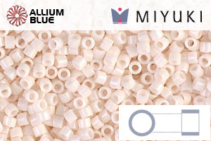 MIYUKI Delica® Seed Beads (DB1490) 11/0 Round - Opaque Bisque White - Click Image to Close