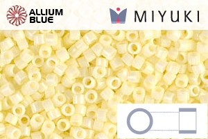 MIYUKI Delica® Seed Beads (DB1491) 11/0 Round - Opaque Pale Yellow - Click Image to Close