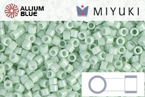 MIYUKI Delica® Seed Beads (DB1496) 11/0 Round - Opaque Light Mint - Click Image to Close