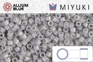 MIYUKI Delica® Seed Beads (DB1498) 11/0 Round - Opaque Light Smoke - Click Image to Close
