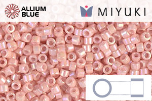 MIYUKI Delica® Seed Beads (DB1503) 11/0 Round - Opaque Light Salmon AB - 關閉視窗 >> 可點擊圖片