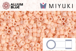 MIYUKI Delica® Seed Beads (DB1512) 11/0 Round - Matte Opaque Light Peach