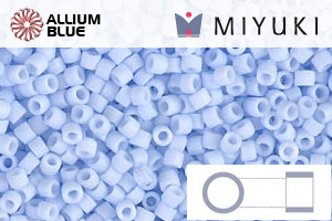 MIYUKI Delica® Seed Beads (DB1517) 11/0 Round - Matte Opaque Light Sky Blue - 關閉視窗 >> 可點擊圖片