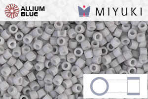 MIYUKI Delica® Seed Beads (DB1518) 11/0 Round - Matte Opaque Light Smoke - 關閉視窗 >> 可點擊圖片