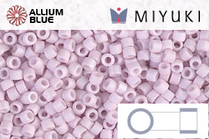 MIYUKI Delica® Seed Beads (DB1524) 11/0 Round - Matte Opaque Pale Rose AB
