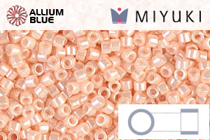 MIYUKI Delica® Seed Beads (DB1532) 11/0 Round - Opaque Light Peach Ceylon