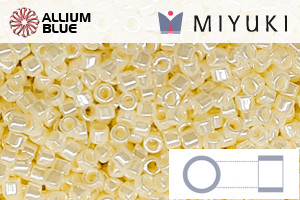 MIYUKI Delica® Seed Beads (DB1560) 11/0 Round - Opaque Cream Luster - 關閉視窗 >> 可點擊圖片