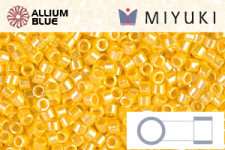 MIYUKI Delica® Seed Beads (DB1310) 11/0 Round - Dyed Transparent Fuchsia