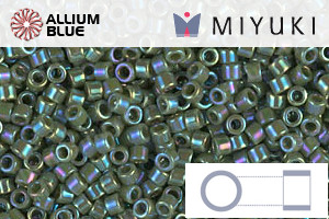 MIYUKI Delica® Seed Beads (DB1575) 11/0 Round - Opaque Avocado AB