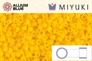 MIYUKI Delica® Seed Beads (DB1582) 11/0 Round - Matte Opaque Canary - 關閉視窗 >> 可點擊圖片